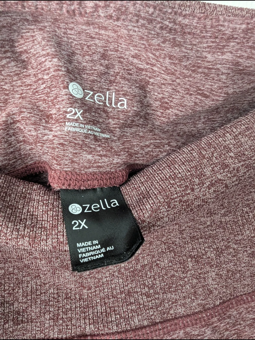 Zella Heathered Dusty Rose Pullover Size 2X